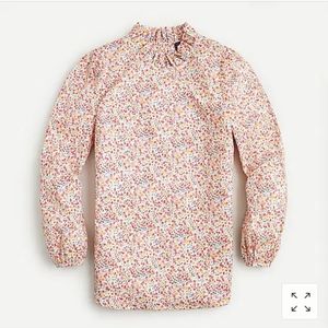 Long-sleeve ruffleneck top Liberty Phoebe floral